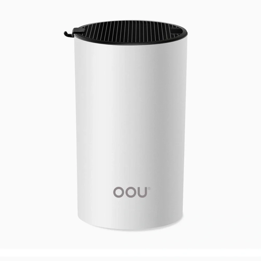NEW OOU Universal Knife Block Holder Space Saver Knife Organizer White